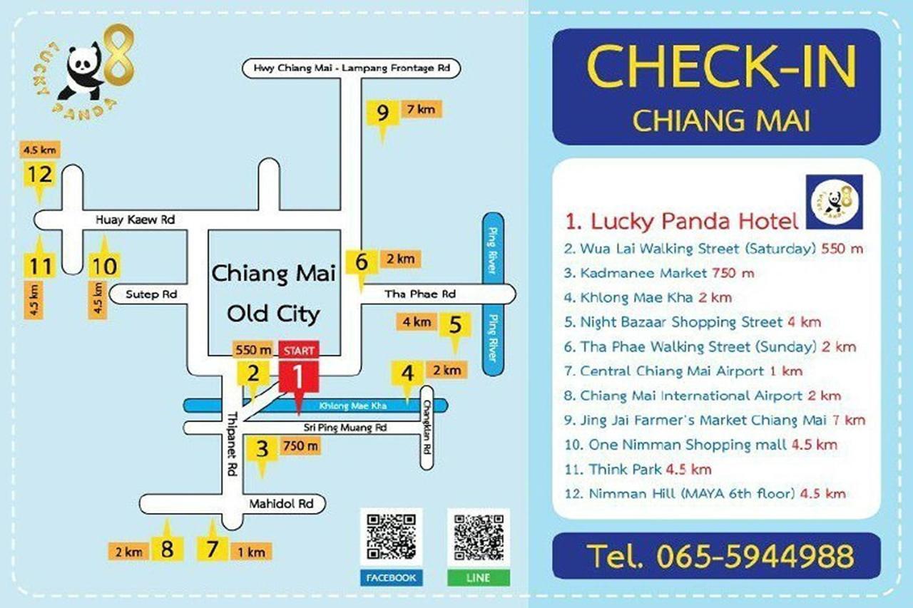 Lucky Panda Hotel Chiang Mai Luaran gambar